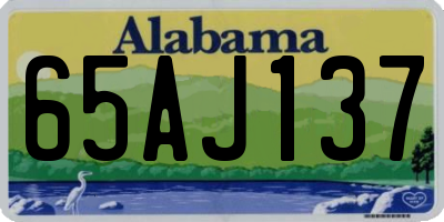 AL license plate 65AJ137