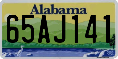 AL license plate 65AJ141