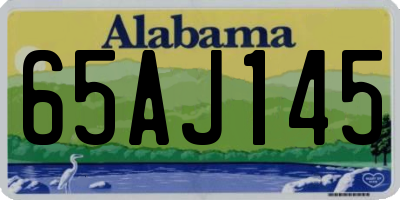 AL license plate 65AJ145