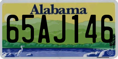 AL license plate 65AJ146