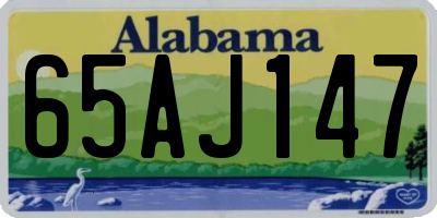 AL license plate 65AJ147