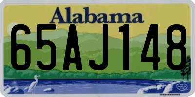 AL license plate 65AJ148