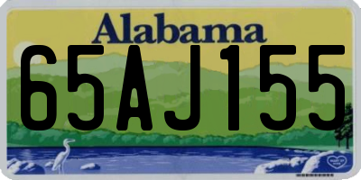 AL license plate 65AJ155