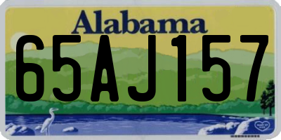 AL license plate 65AJ157