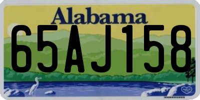 AL license plate 65AJ158