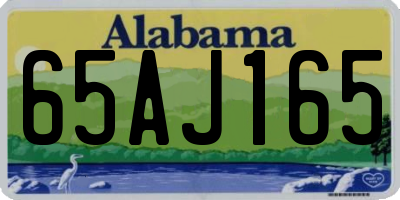 AL license plate 65AJ165