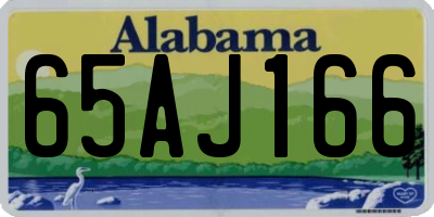 AL license plate 65AJ166