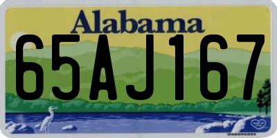 AL license plate 65AJ167