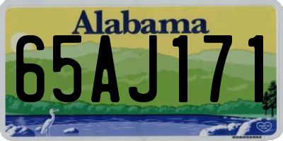 AL license plate 65AJ171