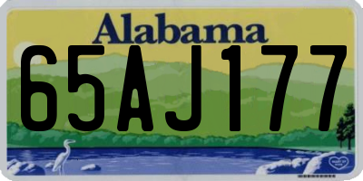 AL license plate 65AJ177