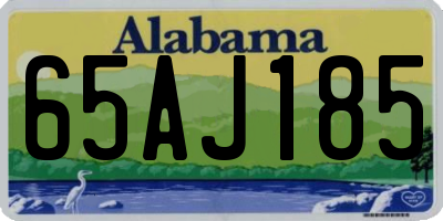 AL license plate 65AJ185