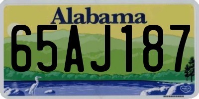 AL license plate 65AJ187