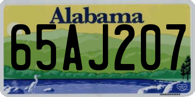 AL license plate 65AJ207