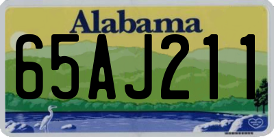 AL license plate 65AJ211