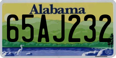 AL license plate 65AJ232