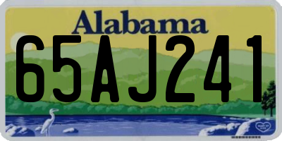 AL license plate 65AJ241