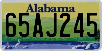 AL license plate 65AJ245