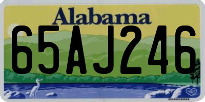 AL license plate 65AJ246