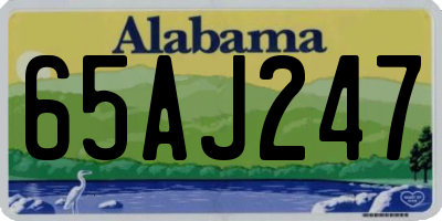 AL license plate 65AJ247