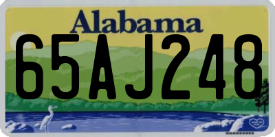 AL license plate 65AJ248