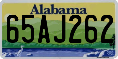 AL license plate 65AJ262