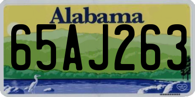 AL license plate 65AJ263
