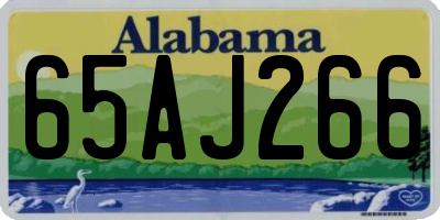 AL license plate 65AJ266