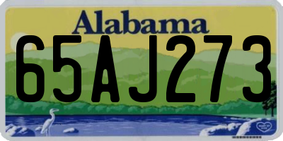 AL license plate 65AJ273
