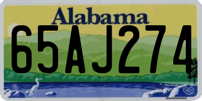 AL license plate 65AJ274