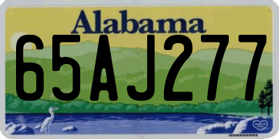 AL license plate 65AJ277