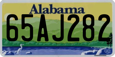 AL license plate 65AJ282