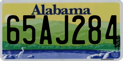 AL license plate 65AJ284