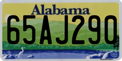 AL license plate 65AJ290