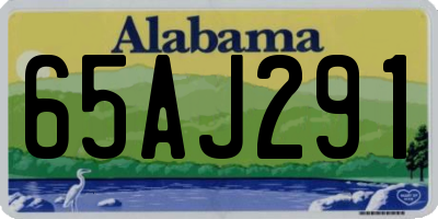 AL license plate 65AJ291