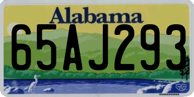 AL license plate 65AJ293