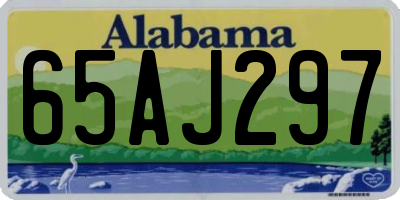 AL license plate 65AJ297