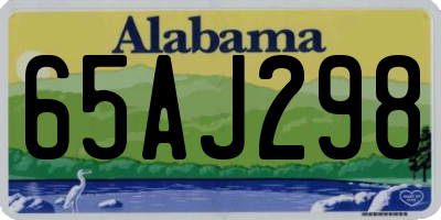 AL license plate 65AJ298