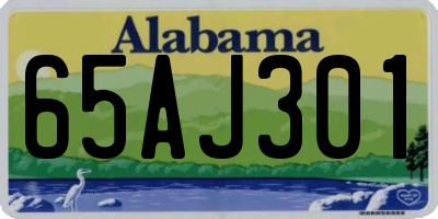 AL license plate 65AJ301
