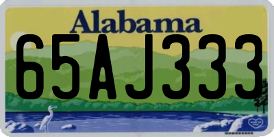 AL license plate 65AJ333