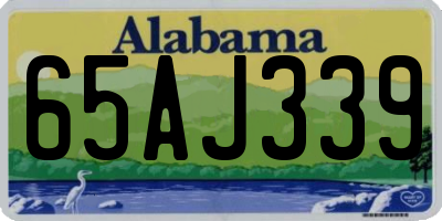 AL license plate 65AJ339