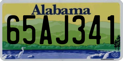 AL license plate 65AJ341