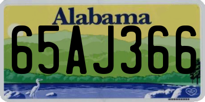AL license plate 65AJ366
