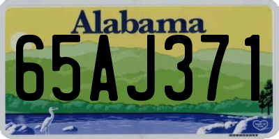 AL license plate 65AJ371