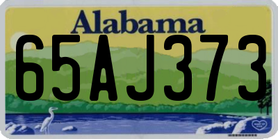 AL license plate 65AJ373