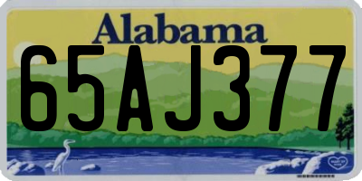 AL license plate 65AJ377