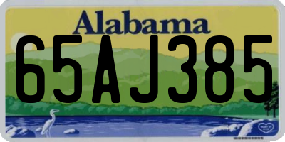AL license plate 65AJ385