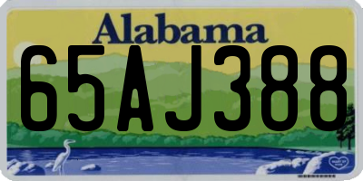 AL license plate 65AJ388