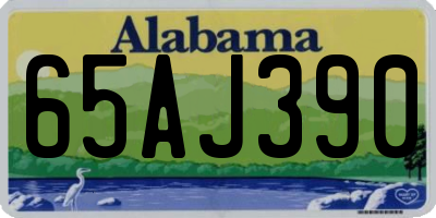 AL license plate 65AJ390