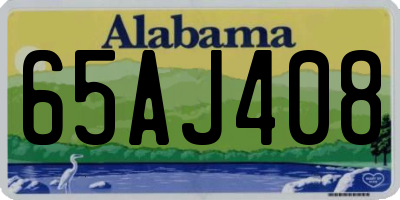 AL license plate 65AJ408