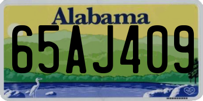 AL license plate 65AJ409